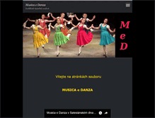 Tablet Screenshot of musica-e-danza.cz